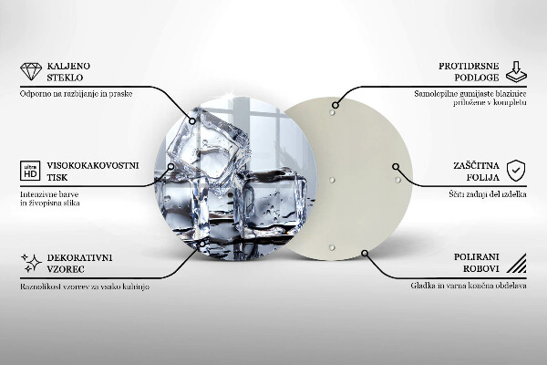 Tábua para cozinha Cubos de gelo