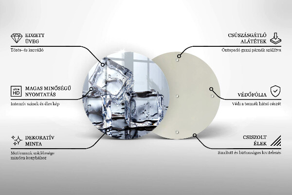 Tábua para cozinha Cubos de gelo