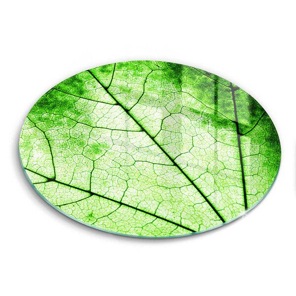 Tábua de cortar de vidro Nervuras decorativas das folhas