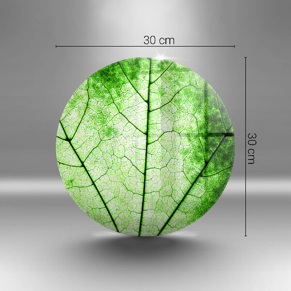 Tábua de cortar de vidro Nervuras decorativas das folhas