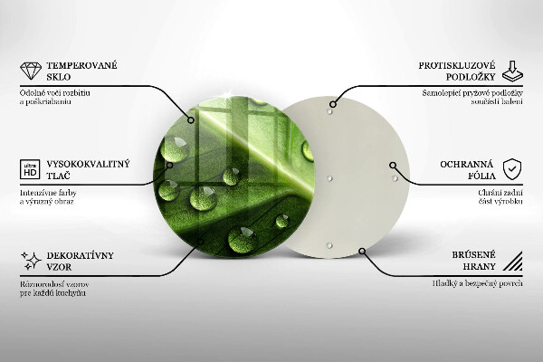 Tábua de cortar alimentos Orvalho e folha da natureza