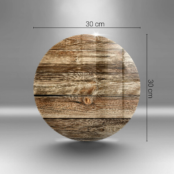 Tábua de cortar de vidro Textura de prancha de madeira