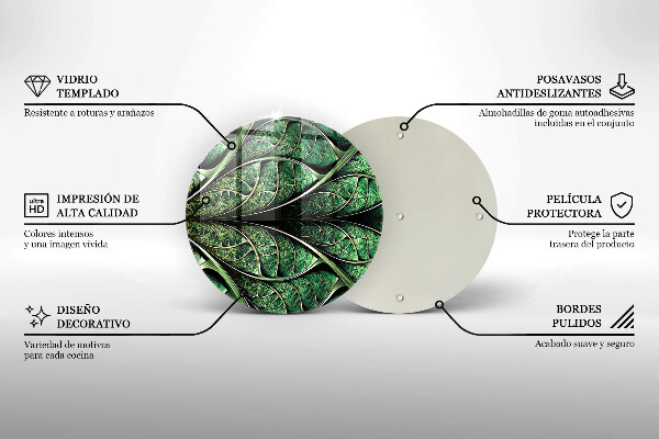 Tábua de cortar alimentos Estrutura das nervuras das folhas