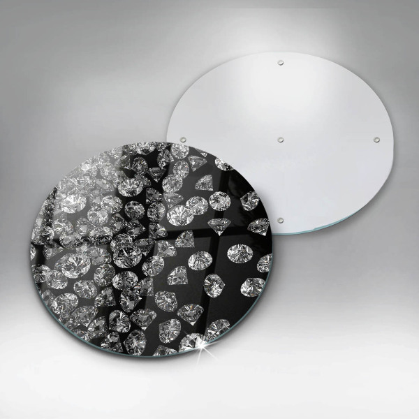 Tábua de corte de vidro Diamantes brilhantes