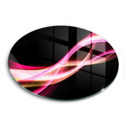 Tábua cozinha Fumaça neon abstrata