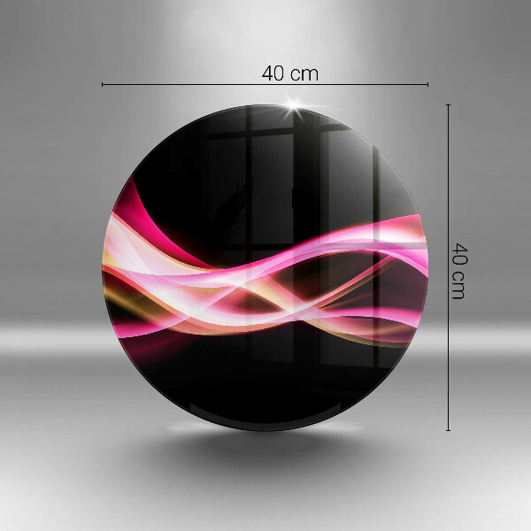 Tábua cozinha Fumaça neon abstrata