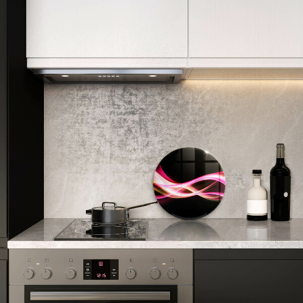 Tábua cozinha Fumaça neon abstrata