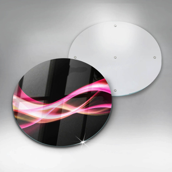 Tábua cozinha Fumaça neon abstrata