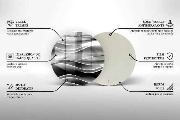 Tábua corte Linhas de fumaça abstratas