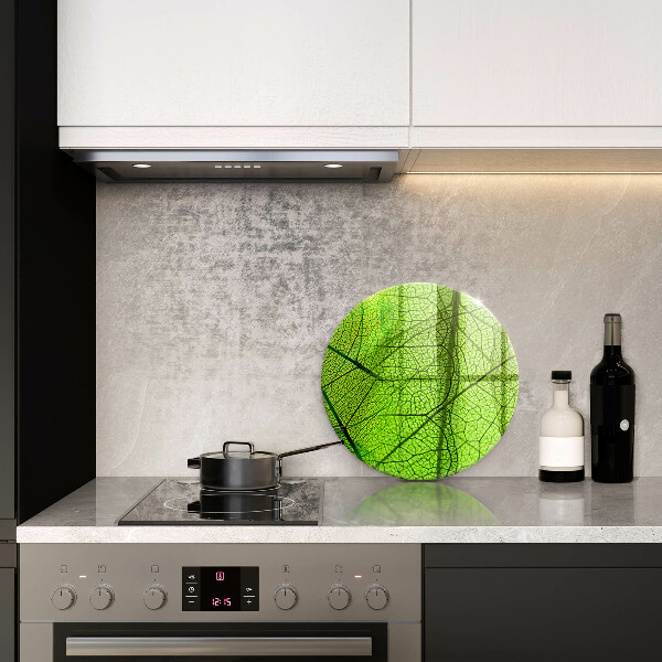 Tábua de vidro Natureza das nervuras das folhas