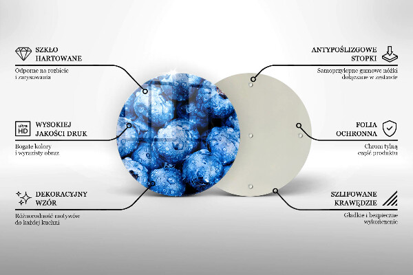Tábua de cortar Mirtilos suculentos