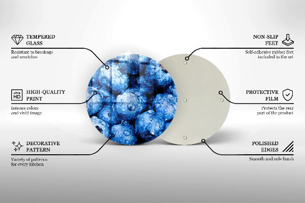 Tábua de cortar Mirtilos suculentos