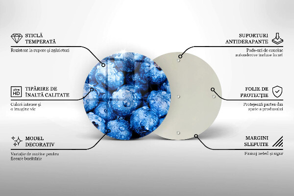 Tábua de cortar Mirtilos suculentos