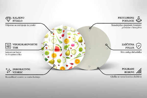 Tábua para corte Padrão de frutas e vegetais