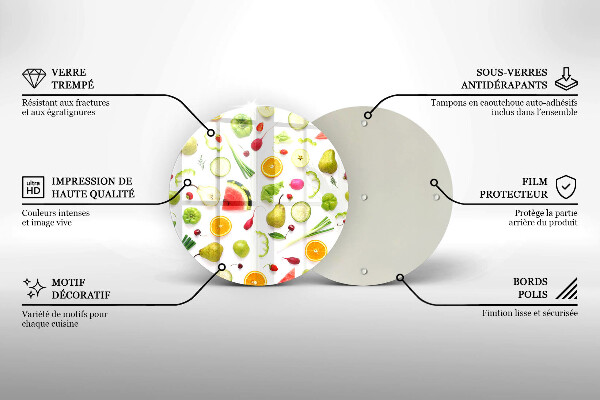 Tábua para corte Padrão de frutas e vegetais