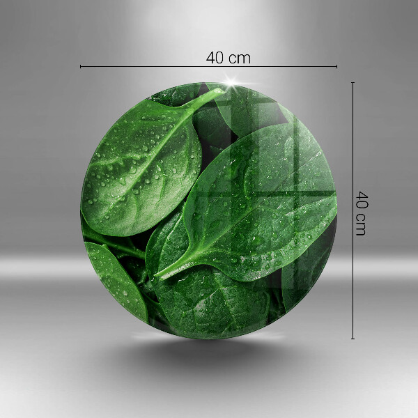 Tábua de cortar alimentos Folhas de manjericão