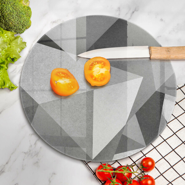 Tábua de vidro Abstração concreta nítida