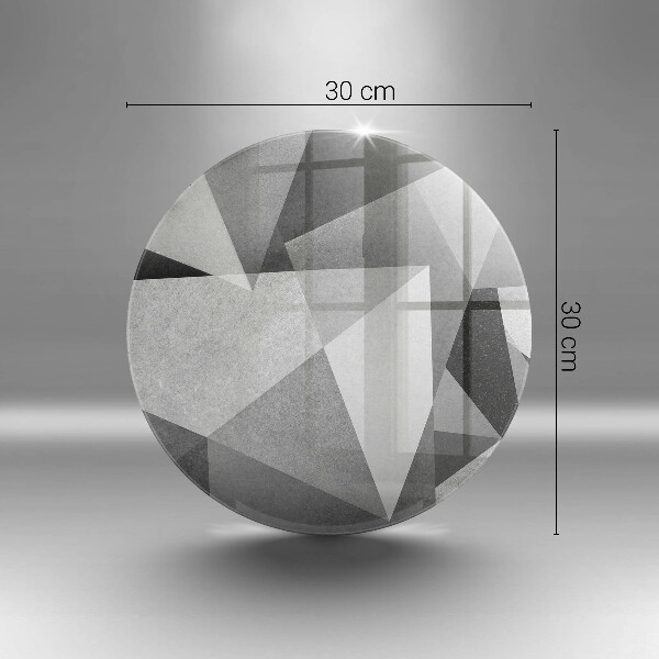 Tábua de vidro Abstração concreta nítida