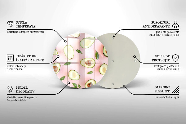Tábua de cortar Padrão de abacate