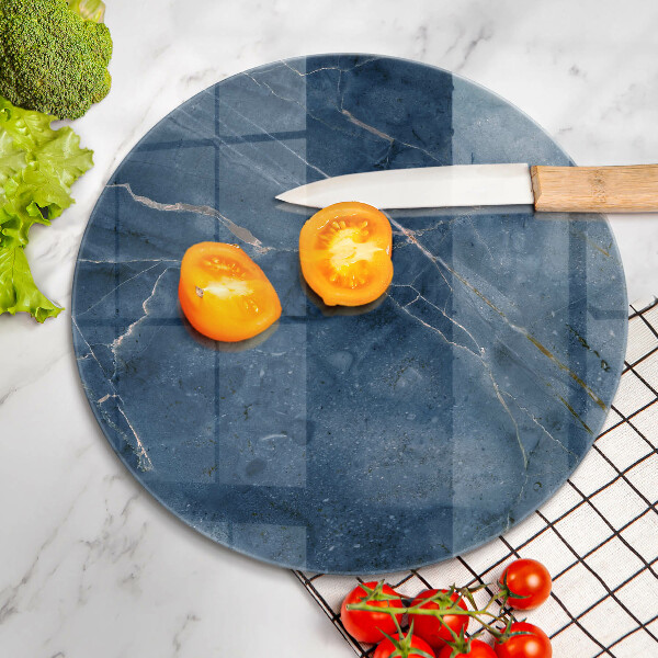 Tábua de cortar de vidro Textura de pedra de mármore