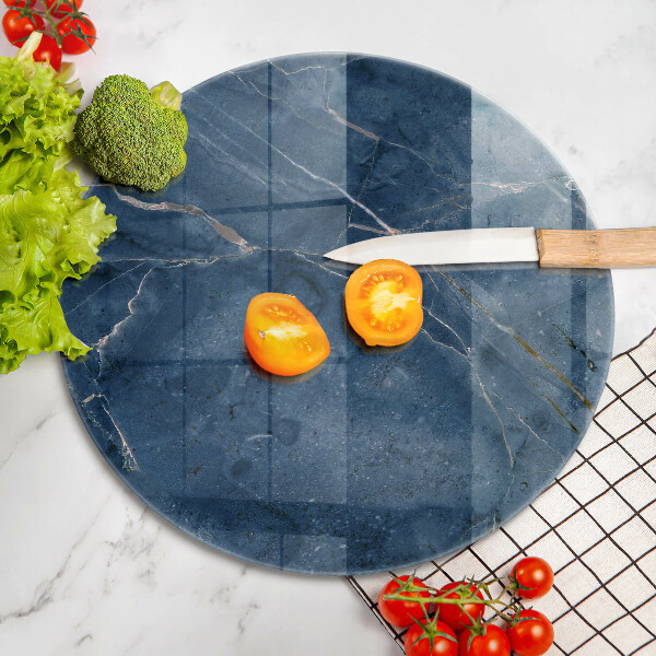 Tábua de cortar de vidro Textura de pedra de mármore