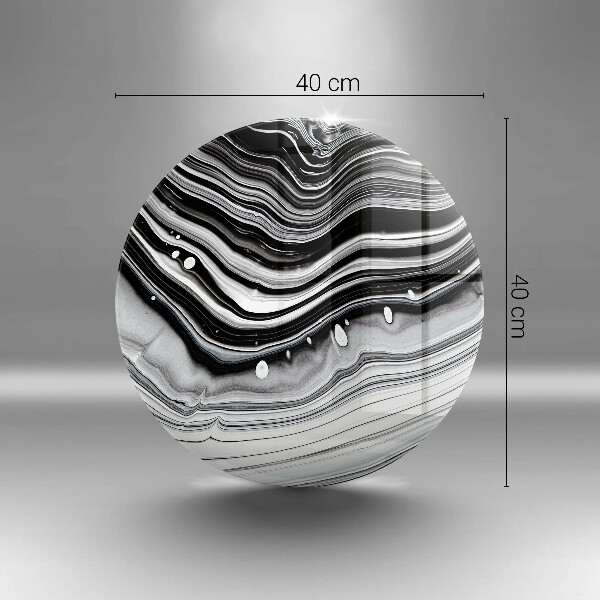 Tábua de vidro Abstração de tinta