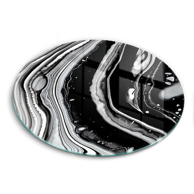 Tábua de cortar de vidro Abstração de tinta