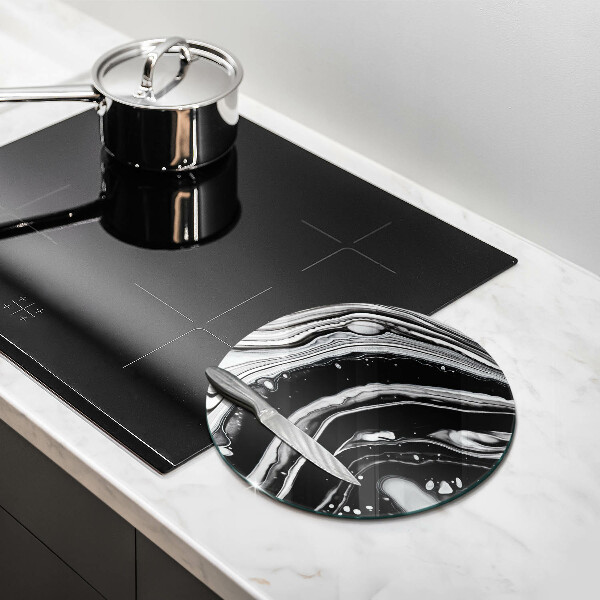 Tábua de cortar de vidro Abstração de tinta