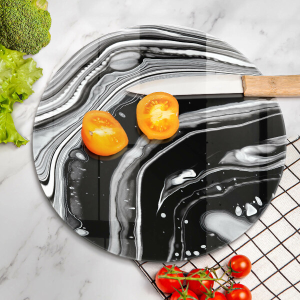 Tábua de cortar de vidro Abstração de tinta