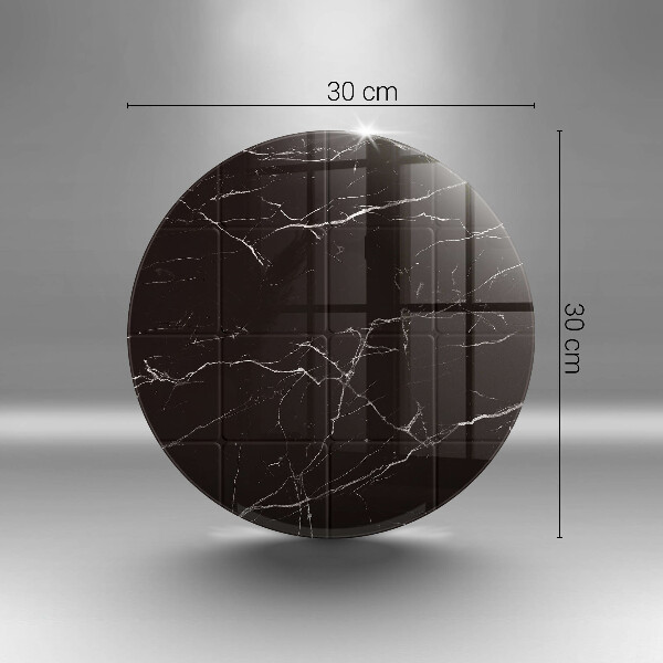 Tábua de cortar de vidro Azulejos de mármore