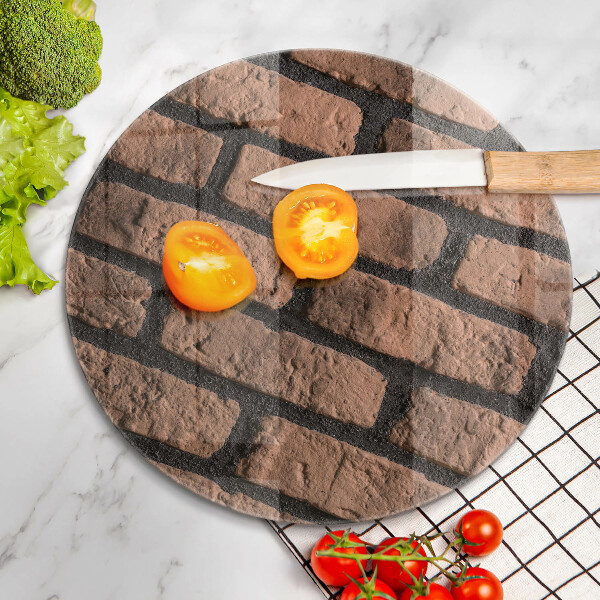 Tábua de cortar alimentos Parede de tijolos