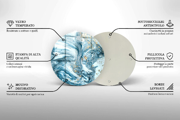 Tábua para corte Estrutura com ouro