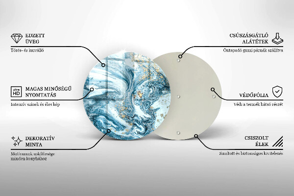 Tábua para corte Estrutura com ouro