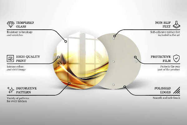 Tábua de cortar Linhas abstratas de luz