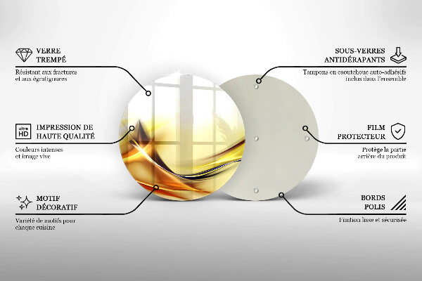 Tábua de cortar Linhas abstratas de luz