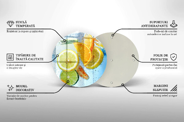 Tábua corte Água cítrica suculenta