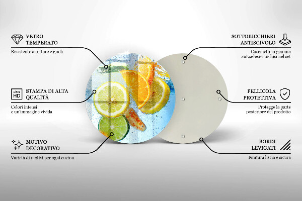 Tábua corte Água cítrica suculenta