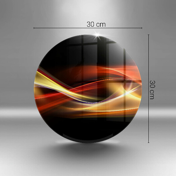 Tábua de corte de vidro Fumaça e luz abstratas