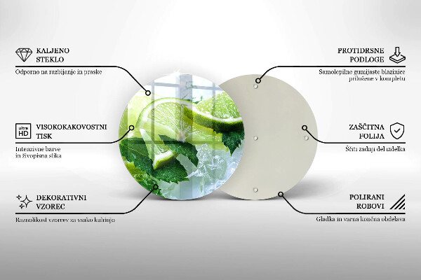 Tábua para cozinha Limão, hortelã e gelo