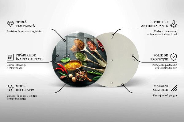 Tábua de cortar Colheres de tempero de cozinha