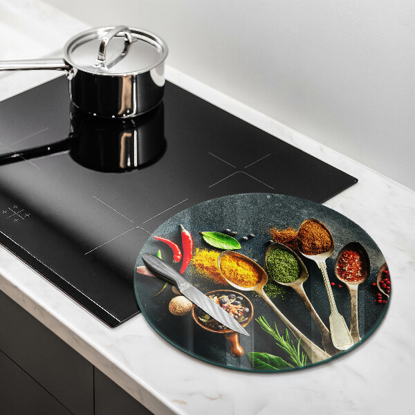 Tábua de cortar Colheres de tempero de cozinha