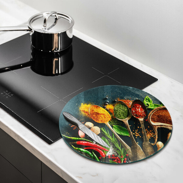 Tábua cozinha Colheres de tempero de cozinha