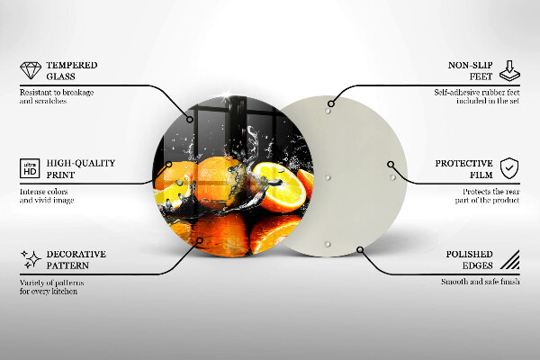 Tábua cozinha Fruta laranja suculenta