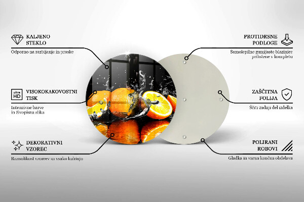 Tábua cozinha Fruta laranja suculenta