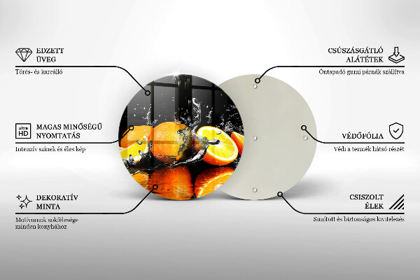 Tábua cozinha Fruta laranja suculenta