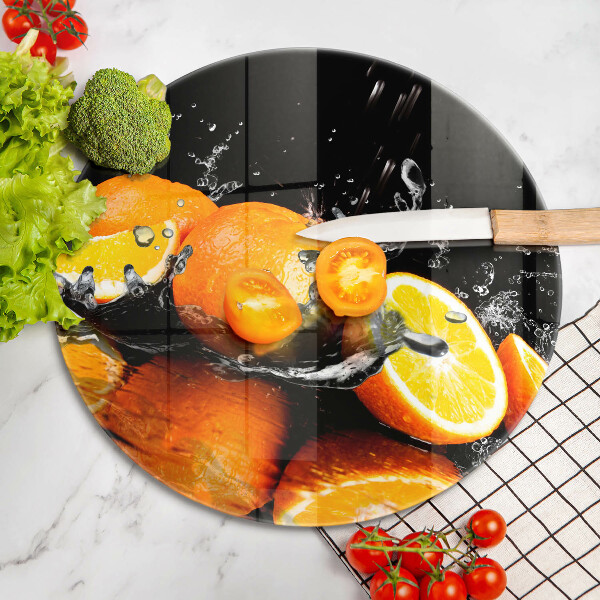 Tábua cozinha Fruta laranja suculenta