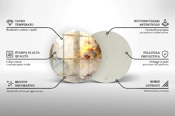 Tábua cozinha Textura de mármore com ouro