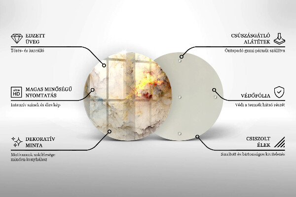 Tábua cozinha Textura de mármore com ouro
