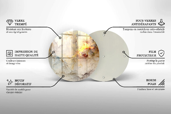 Tábua cozinha Textura de mármore com ouro