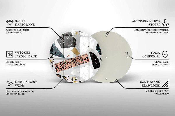 Tábua de corte de vidro Pedra de porcelana